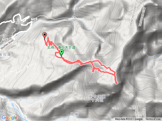 內鳥嘴山和北得拉曼神木步道