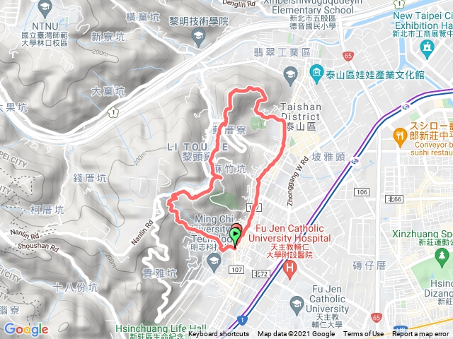 頂泰山嚴-山頂公園-尖凍山O型