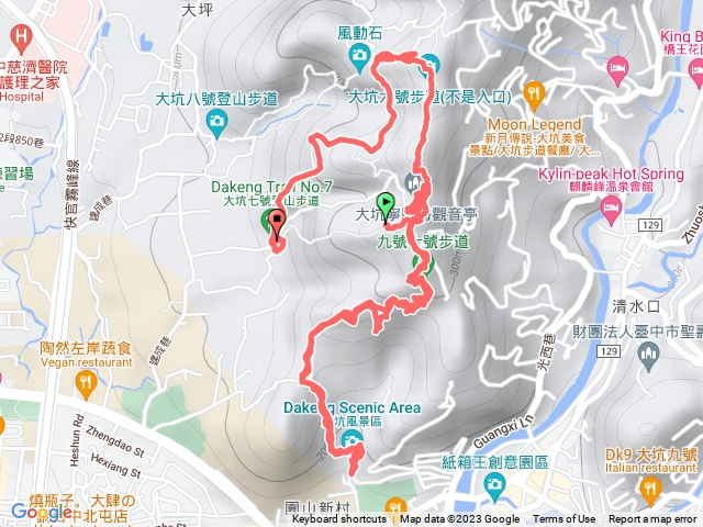 台中市大坑風景區112年7月15日