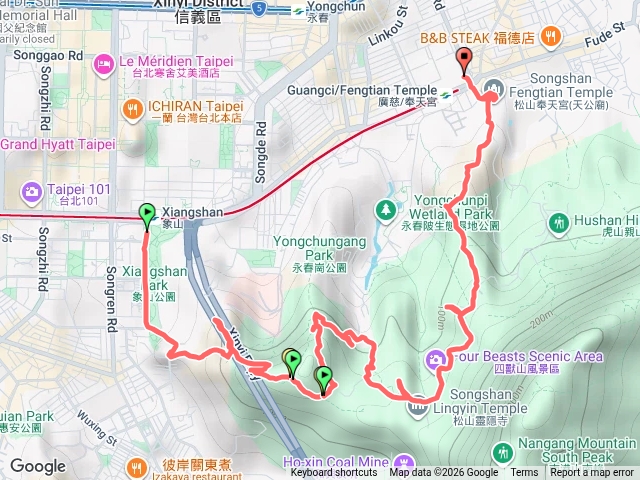 台北四獸山縱走預覽圖
