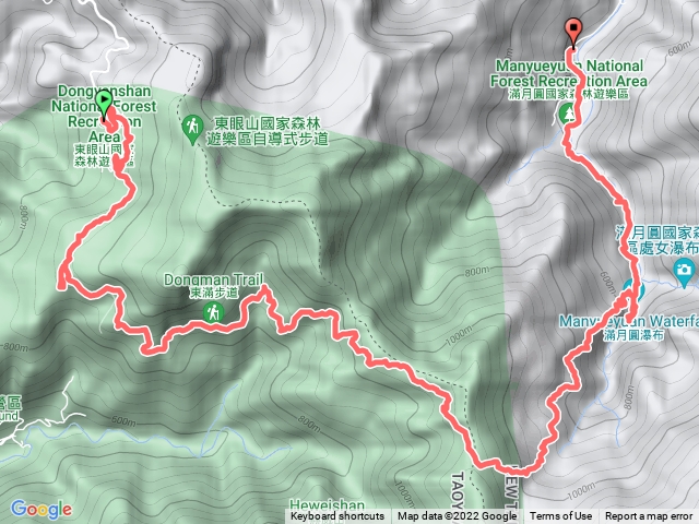 2022-07-16 東滿步道順撿卡外山遊滿月圓瀑布