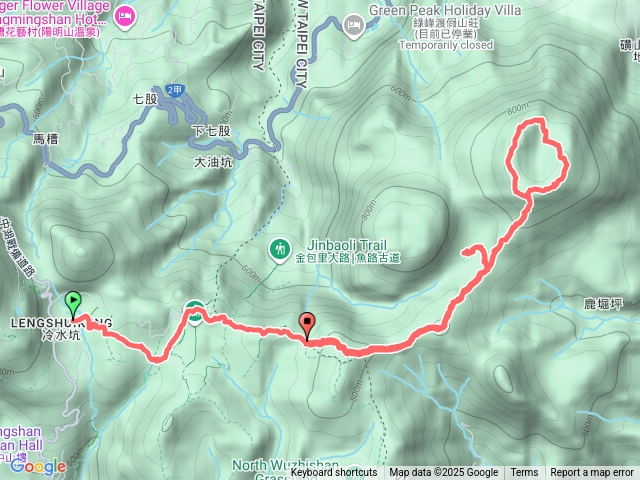 冷水坑擎天崗進翠翠谷O繞磺嘴山預覽圖