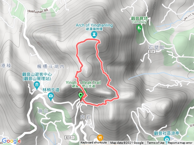 硬漢嶺下北橫古道小O型路線