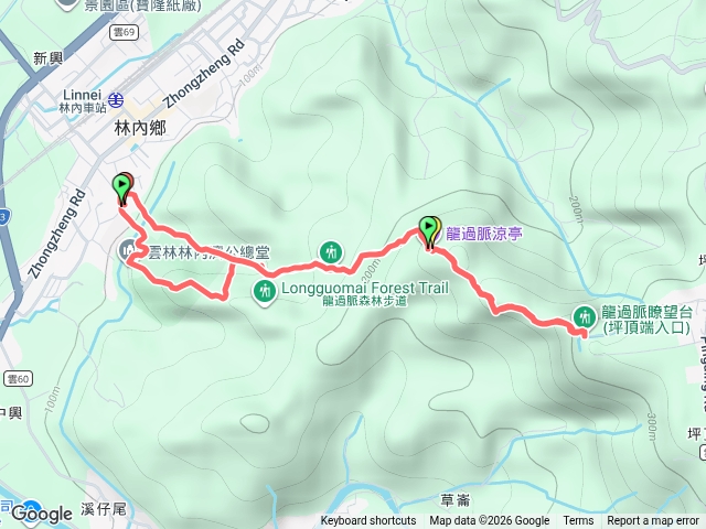 龍過脈森林步道-濟公廟入口進-兔仔嶺涼亭-坪頂龍過脈涼亭-鐵管坑入口出預覽圖