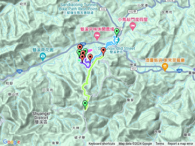 2024.08.24雙溪大眾坑越嶺路登麻竹坑山連走內坑古道Q字行