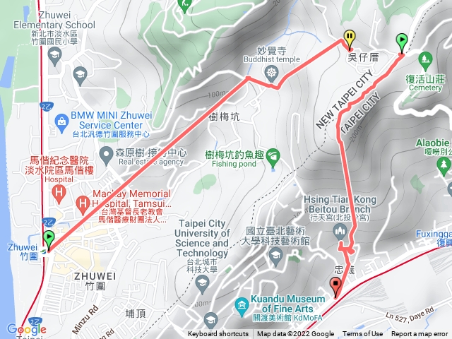 竹圍樹梅坑忠義山行天宮