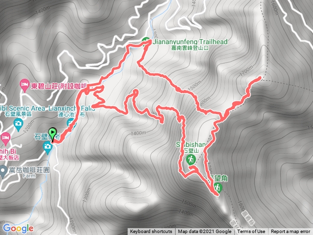雲林古坑_嘉南雲峰、石壁山_石壁仙谷來回O型路線