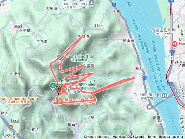尖山登山口到硬漢嶺