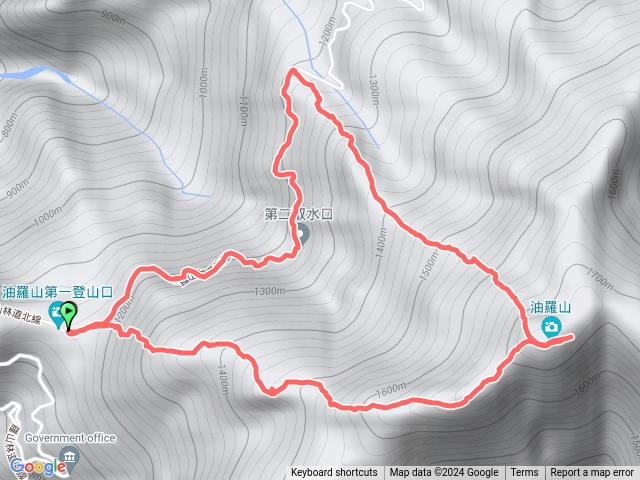 油羅山o型登山口二上一下預覽圖