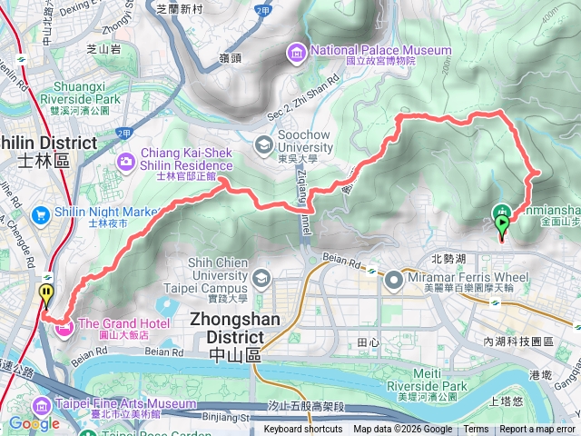 剪刀石山-文間山-劍潭山-圓山牌樓預覽圖