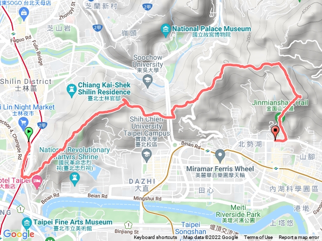 劍潭至金面山