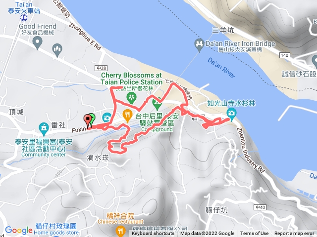 台中后里_泰安登山步道、隘勇古道、如光山寺、花樑鋼橋_O 型路線