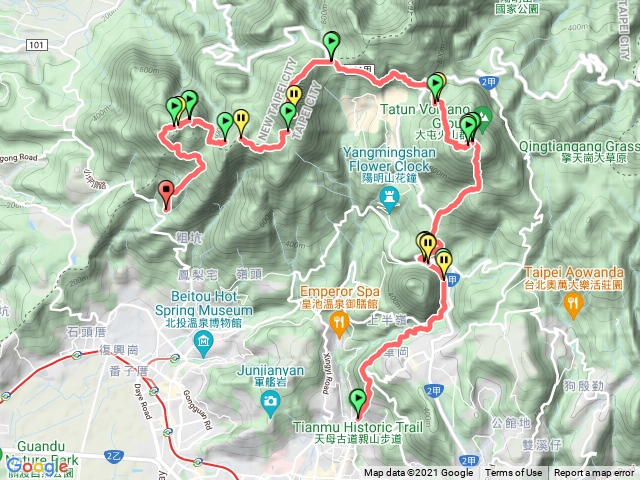 天母古道直上七星接東西宮縱走到清天