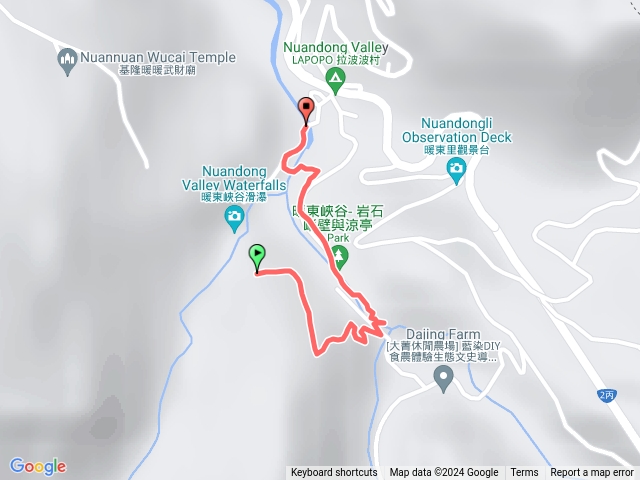 暖東峽谷大環步道未完整紀錄到