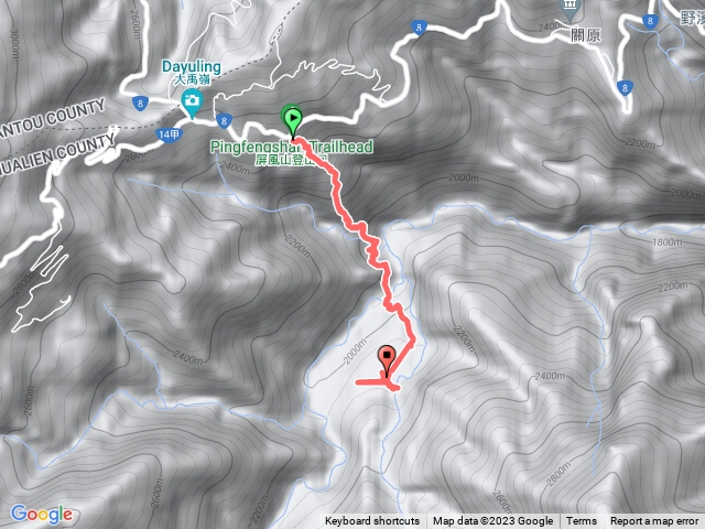 屏風山新登山口