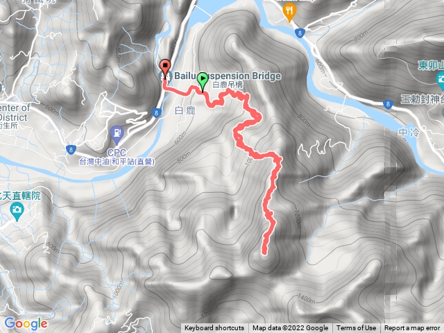 白毛山>白鹿橋往返