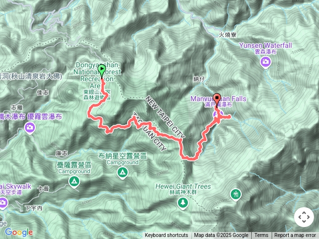 東滿縱走～順撿拉卡山