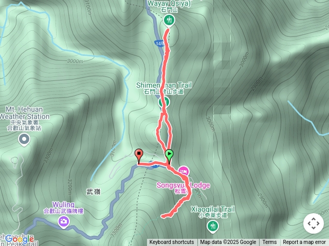 合歡尖山石門山合歡東峰400