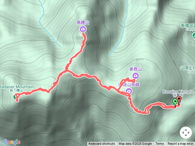 美鹿山、拔刀爾山O型