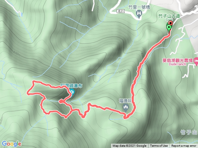 2021 竹山古道阿里磅瀑布