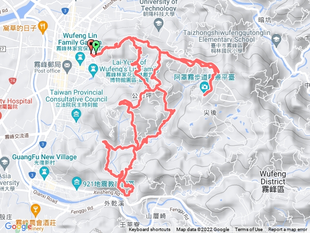 阿罩霧里山步道O型