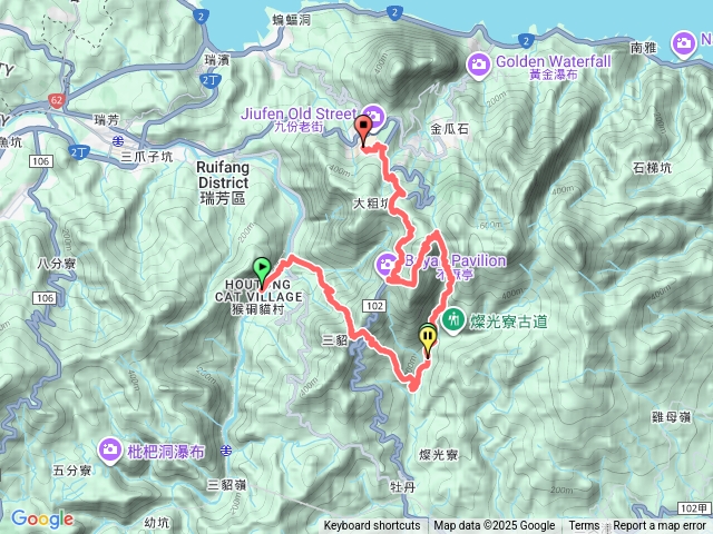 猴硐牡丹山不厭亭九份阿柑姨