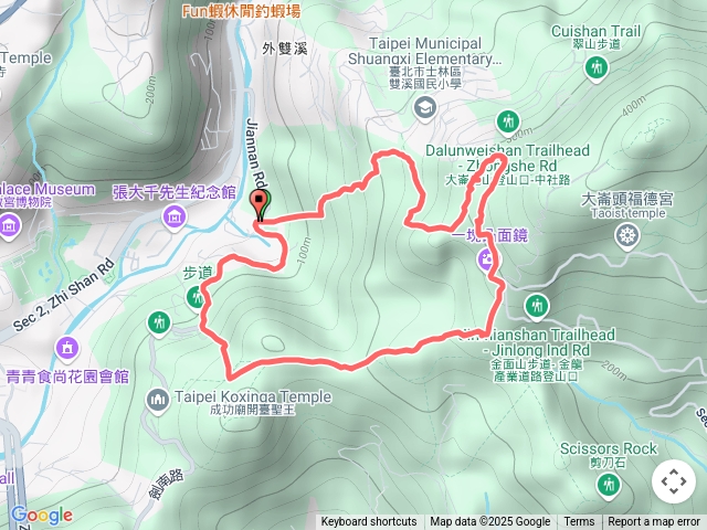 燕溪古道上仙坐台山