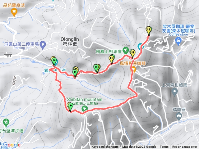 飛鳳山2800到中坑1800下，上，下，上+下