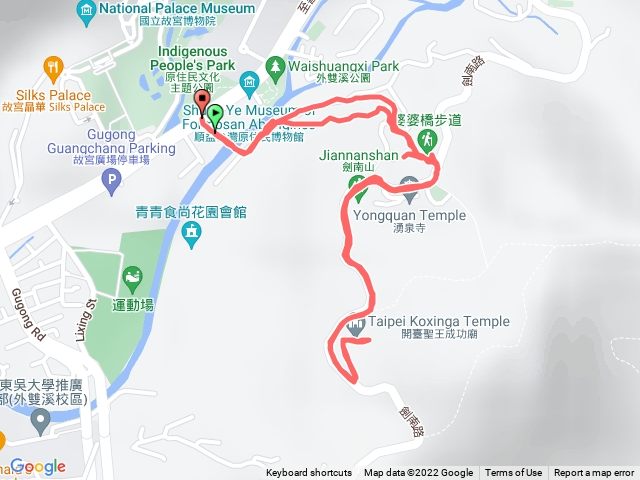 婆婆橋步道走到鄭成功廟