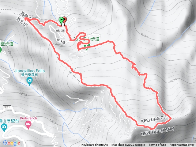 2022-10-01姜草越嶺古道(學人步道)-旗尾崙山-姜子寮山-草濫古道O型走