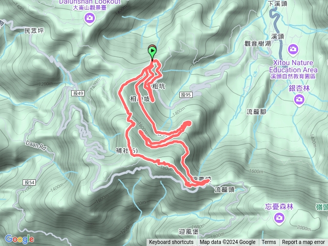 241222-溪頭六連峰O繞（羊頭崙、水桶寮、內樹皮、三叉崙、龍鳳峽、龍鳳山）。美美兔又來溪頭了。預覽圖