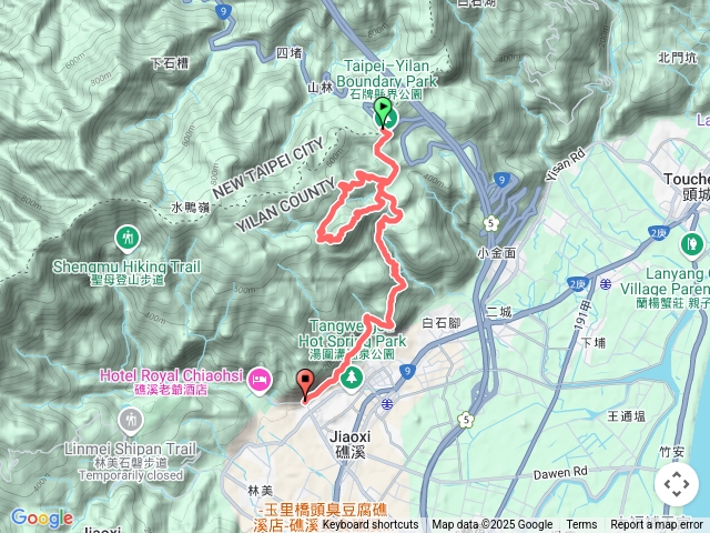 石牌縣界公園_鵲子山_迴音谷瀑布_跑馬古道