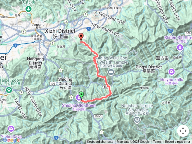 台北天際線第二段。石碇-汐止