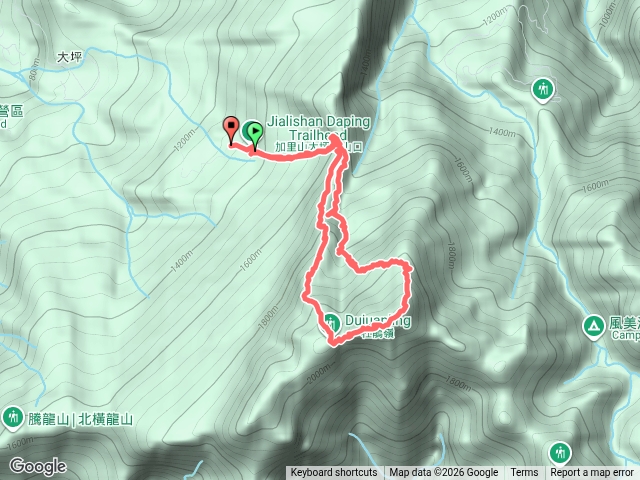 加里山 大坪-溪谷中線-9號-加里山-杜鵑嶺-大坪預覽圖
