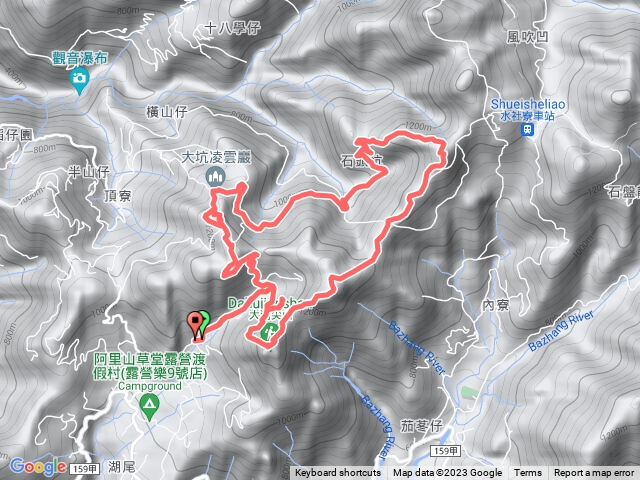 大湖尖山走水水古道O繞