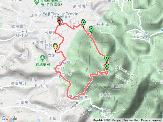 天元宮向天池來回