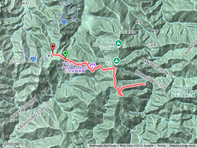 鹿山東小南玉山南峰