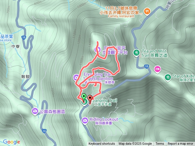 二延平步道茶霧步道