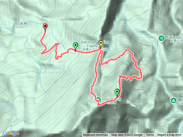 加里山大坪入-三角點-杜鵑嶺
