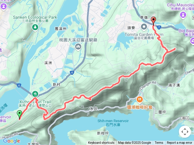 溪頭縱走：溪洲公園→愚公亭→溪洲山→頭寮山→慈湖