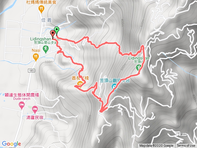 笠頂山後山前山O一圈