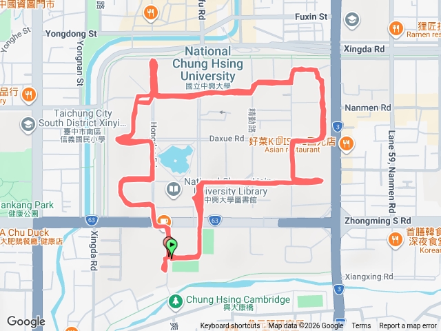 興大慢跑（Yi）繼續轉動直到最後一秒鐘