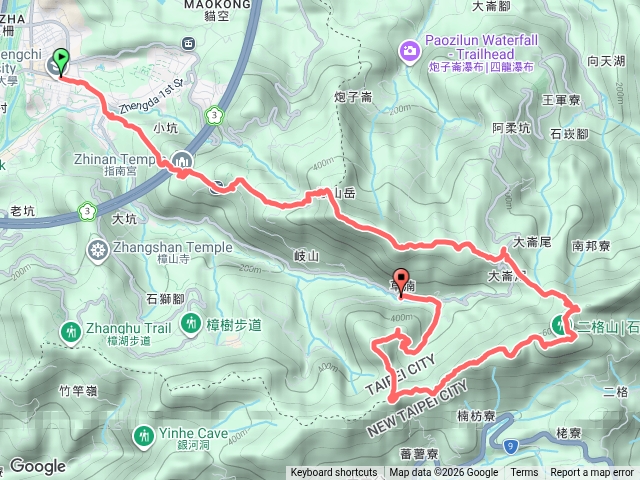 指南宮千階步道-猴山岳-二格山-南邦寮山-貓空圓山預覽圖