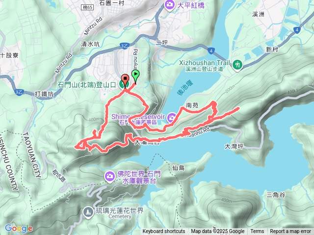 桃園石門山新溪洲山石門水庫賞楓健行O型預覽圖