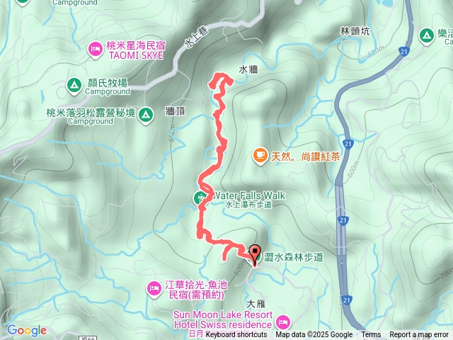 澀水水上瀑布原路折返預覽圖