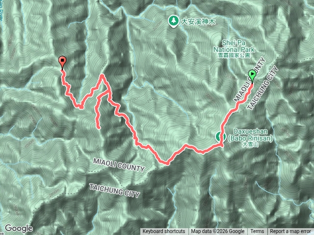 【雪山西稜】D3 奇峻山營地-大雪山-中雪山-21k合流山登山口營地預覽圖