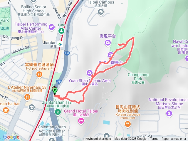 圓山風景區-劍潭山三角點