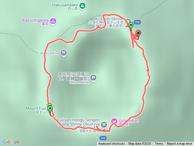 富士山火山口之忘記關掉