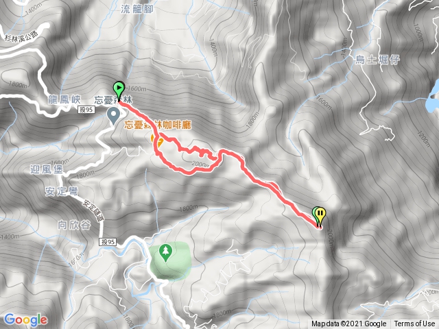 留龍頭》嶺頭山〉金柑樹山》忘憂森林