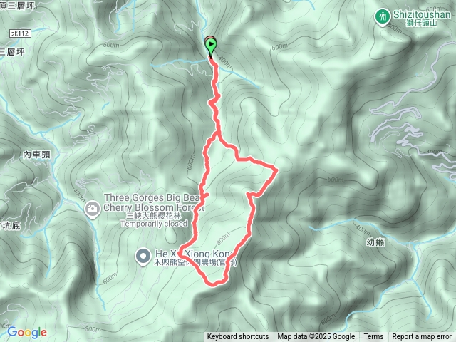 長城溪-竹坑山-竹坑山北峰O型